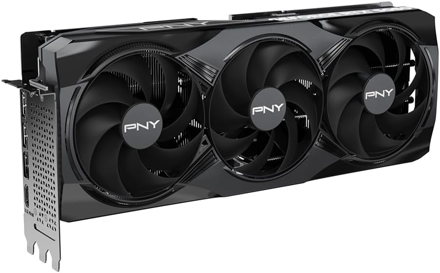 PNY NVIDIA GeForce RTX™ 5080 OC Triple Fan, Graphics Card (16GB GDDR7, 256-bit, Boost Speed: 2730 MHz, PCIe® 5.0, HDMI®/DP 2.1, 2.99-Slot, NVIDIA Blackwell Architecture, DLSS 4)
