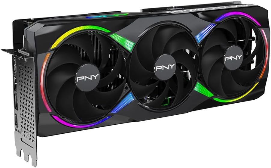 PNY NVIDIA GeForce RTX™ 5090 Epic-X™ ARGB OC Triple Fan, Graphics Card (32GB GDDR7, 512-bit, Boost Speed: 2625 MHz, PCIe® 5.0, HDMI®/DP 2.1, 3.5-Slot, NVIDIA Blackwell Architecture, DLSS 4)