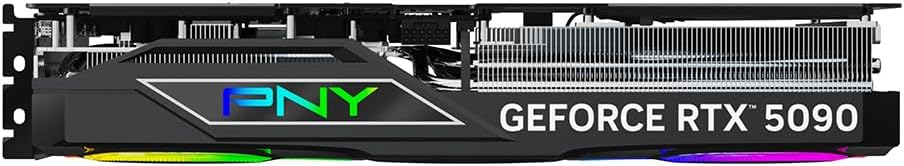 PNY NVIDIA GeForce RTX™ 5090 Epic-X™ ARGB OC Triple Fan, Graphics Card (32GB GDDR7, 512-bit, Boost Speed: 2625 MHz, PCIe® 5.0, HDMI®/DP 2.1, 3.5-Slot, NVIDIA Blackwell Architecture, DLSS 4)