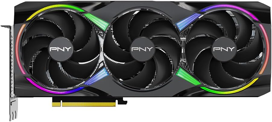 PNY NVIDIA GeForce RTX™ 5090 Epic-X™ ARGB OC Triple Fan, Graphics Card (32GB GDDR7, 512-bit, Boost Speed: 2625 MHz, PCIe® 5.0, HDMI®/DP 2.1, 3.5-Slot, NVIDIA Blackwell Architecture, DLSS 4)