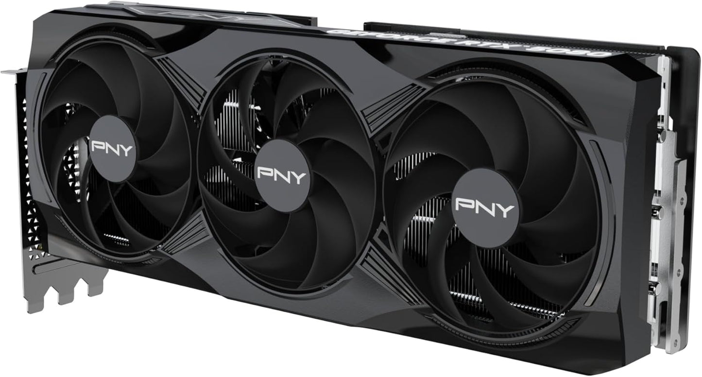 PNY NVIDIA GeForce RTX™ 5080 OC Triple Fan, Graphics Card (16GB GDDR7, 256-bit, Boost Speed: 2730 MHz, PCIe® 5.0, HDMI®/DP 2.1, 2.99-Slot, NVIDIA Blackwell Architecture, DLSS 4)