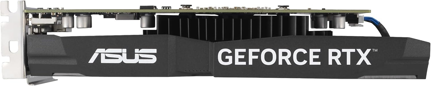 ASUS Dual NVIDIA GeForce RTX 3050 6GB OC Edition Gaming Graphics Card - PCIe 4.0, 6GB GDDR6 Memory, HDMI 2.1, DisplayPort 1.4a, 2-Slot Design, Axial-tech Fan Design, 0dB Technology, Steel Bracket