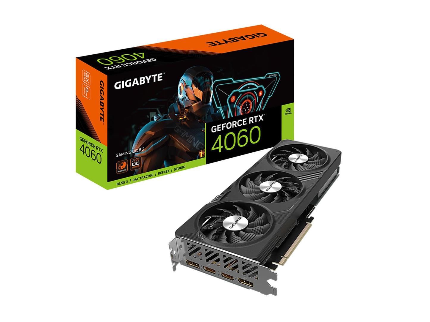 GIGABYTE GeForce RTX 5060 WINDFORCE OC 8G Graphics Card, 8GB 128-bit GDDR7, PCIe 5.0, WINDFORCE Cooling System, GV-N5060WF2OC-8GD Video Card