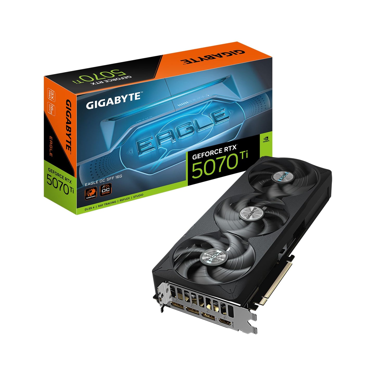 GIGABYTE GeForce RTX 5070 Ti Gaming OC 16G Graphics Card, 16GB 256-bit GDDR7, PCIe 5.0, WINDFORCE Cooling System, GV-N507TGAMING OC-16GD Video Card