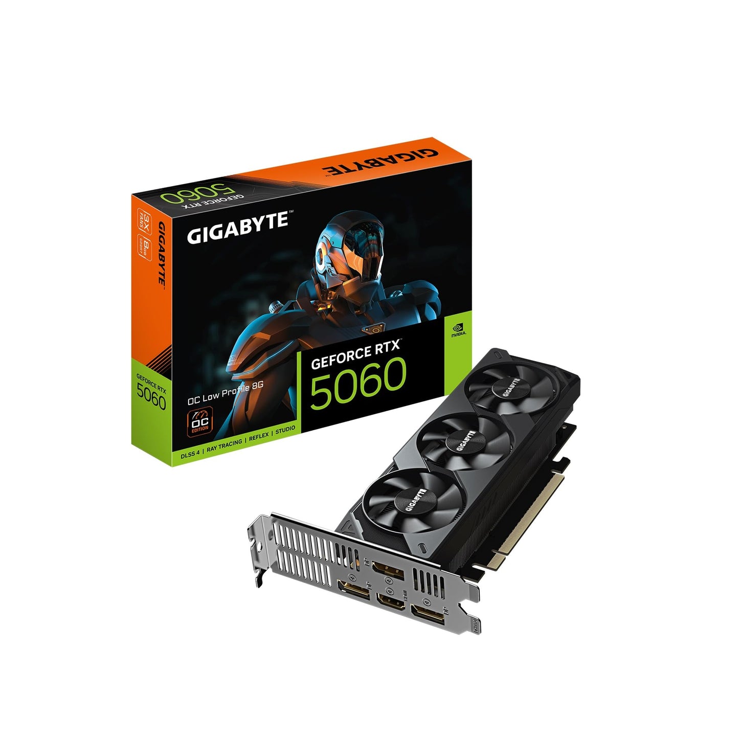 GIGABYTE GeForce RTX 5060 WINDFORCE OC 8G Graphics Card, 8GB 128-bit GDDR7, PCIe 5.0, WINDFORCE Cooling System, GV-N5060WF2OC-8GD Video Card