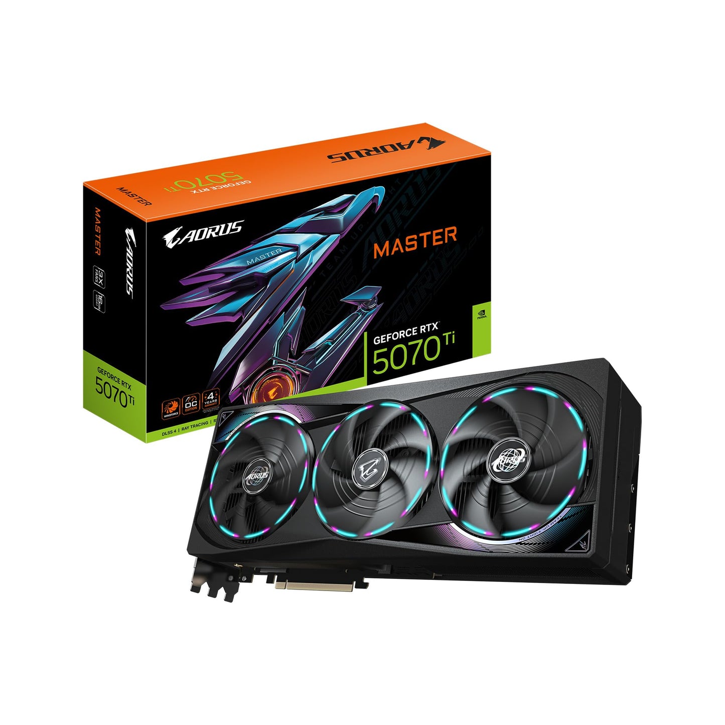 GIGABYTE GeForce RTX 5070 Ti Gaming OC 16G Graphics Card, 16GB 256-bit GDDR7, PCIe 5.0, WINDFORCE Cooling System, GV-N507TGAMING OC-16GD Video Card