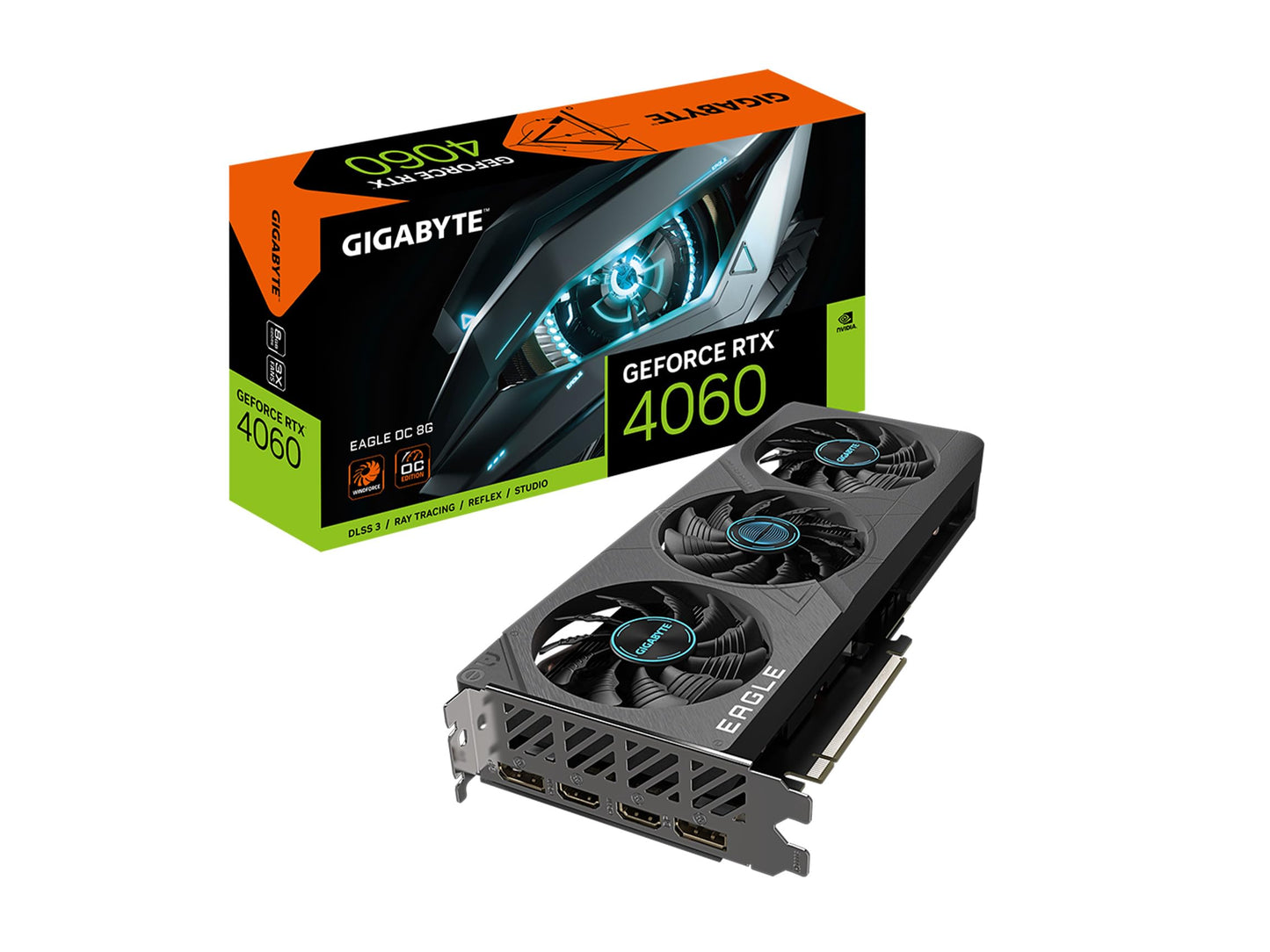 GIGABYTE GeForce RTX 5060 WINDFORCE OC 8G Graphics Card, 8GB 128-bit GDDR7, PCIe 5.0, WINDFORCE Cooling System, GV-N5060WF2OC-8GD Video Card