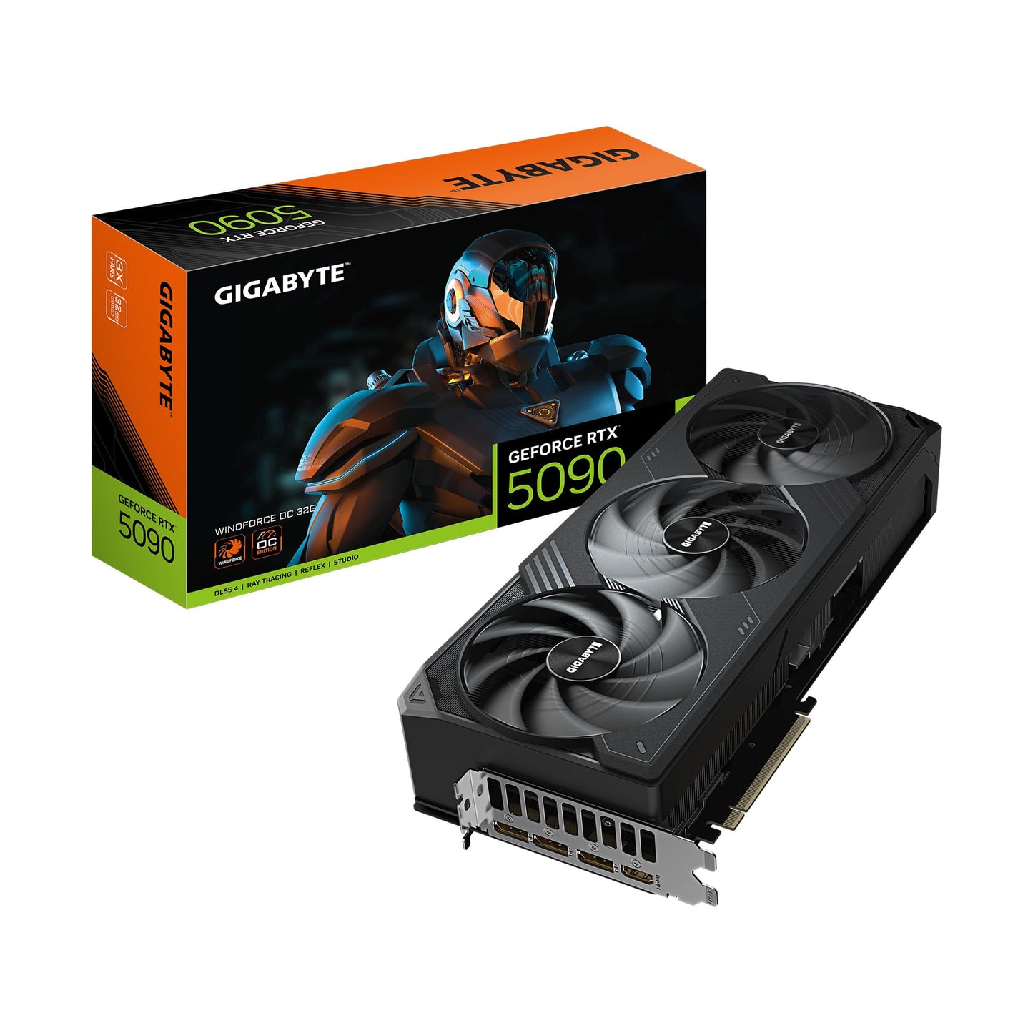 GIGABYTE GeForce RTX 5090 Gaming OC 32G Graphics Card, WINDFORCE Cooling System, 32GB 512-bit GDDR7, GV-N5090GAMING OC-32GD Video Card