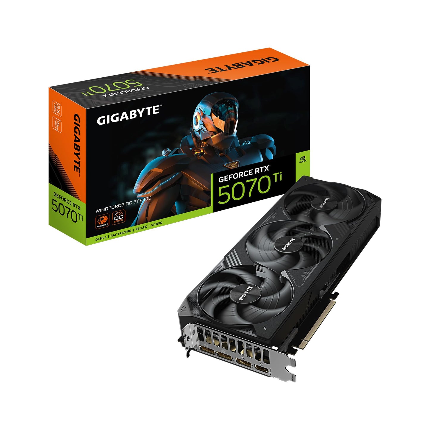 GIGABYTE GeForce RTX 5070 Ti Gaming OC 16G Graphics Card, 16GB 256-bit GDDR7, PCIe 5.0, WINDFORCE Cooling System, GV-N507TGAMING OC-16GD Video Card