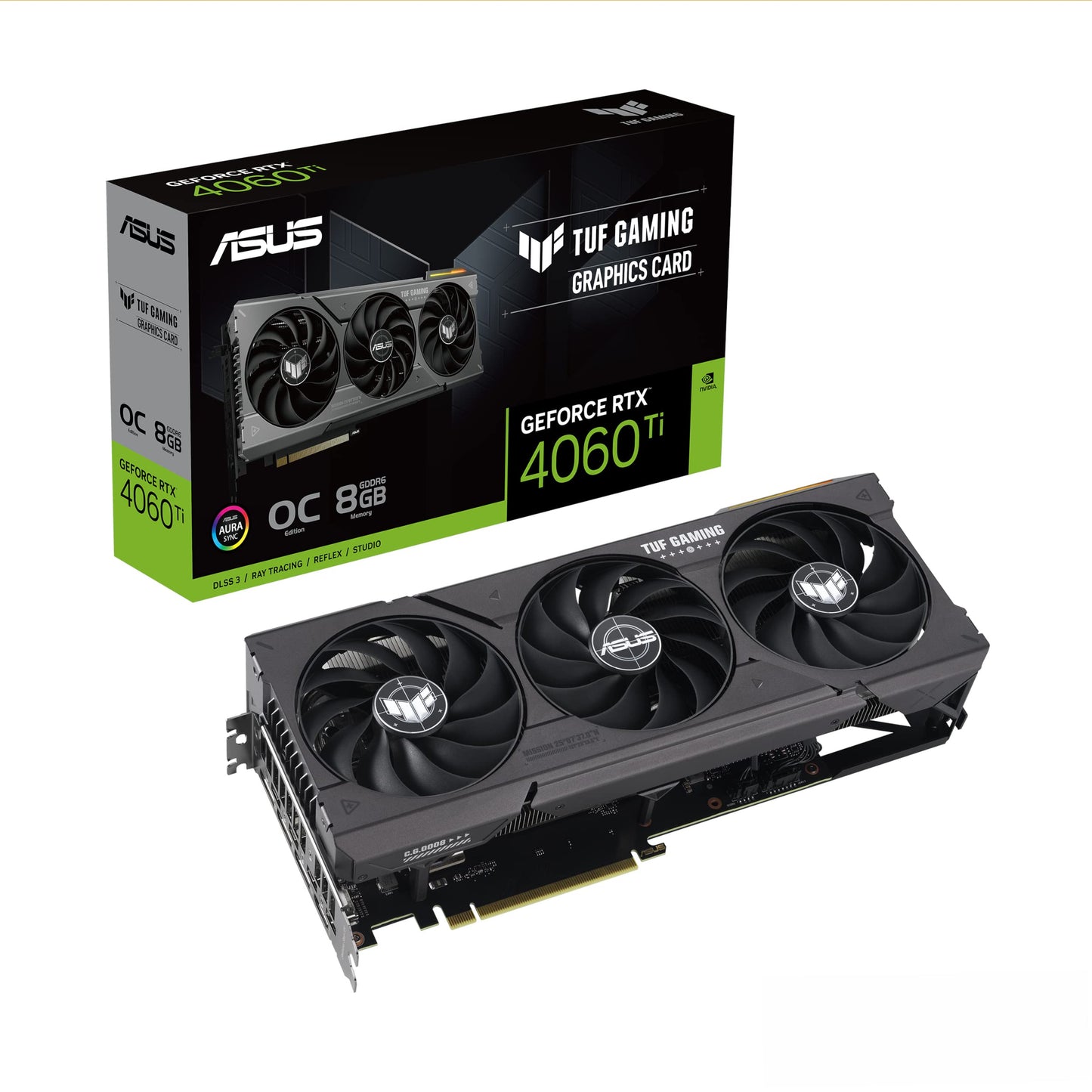 ASUS Dual GeForce RTX™ 5060 Ti 16GB GDDR7 OC Edition (PCIe 5.0, 16GB GDDR7, DLSS 4, HDMI 2.1b, DisplayPort 2.1b, 2.5-Slot Design, Axial-tech Fan Design, 0dB Technology, and More)