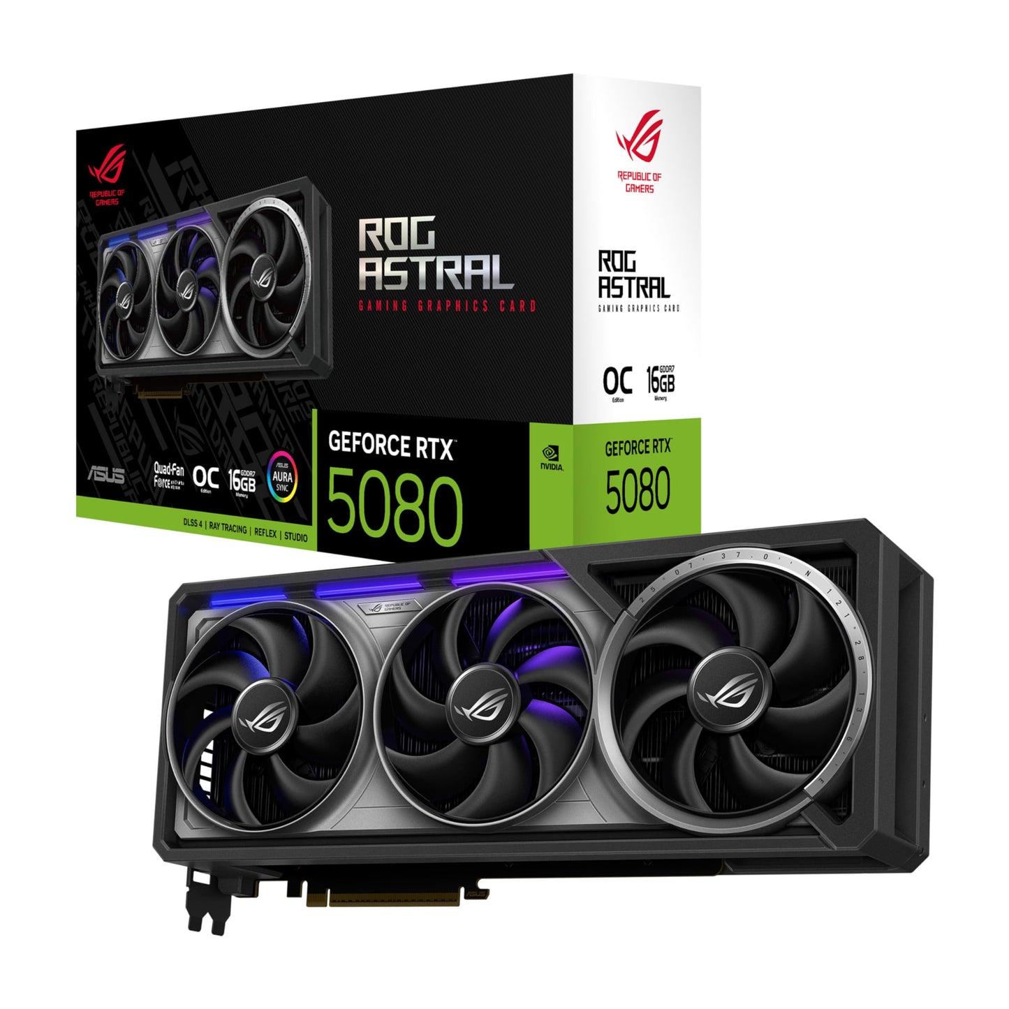ASUS The SFF-Ready Prime GeForce RTX™ 5080 16GB GDDR7 Graphics Card (PCIe® 5.0, HDMI®/DP 2.1, 2.5-Slot, Axial-tech Fans, Vapor Chamber, Dual BIOS)
