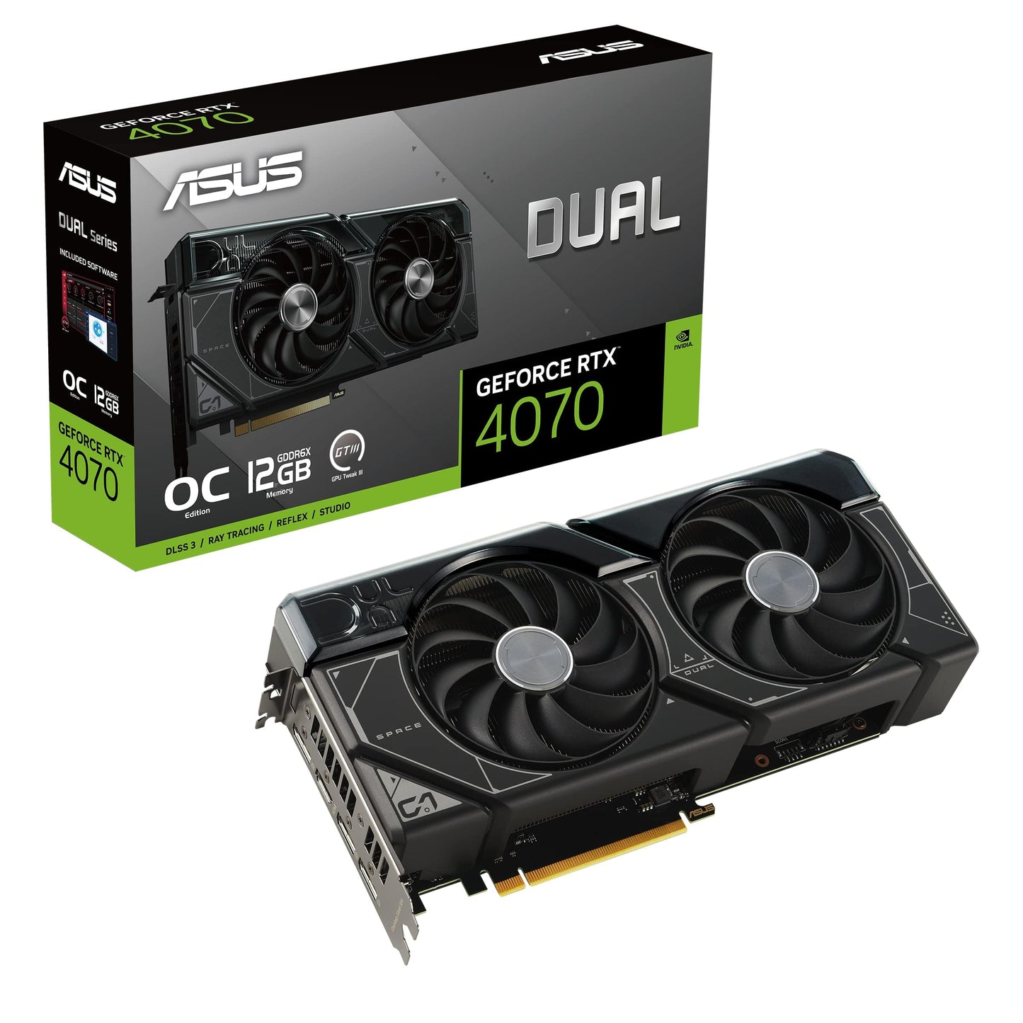 ASUS The SFF-Ready Prime GeForce RTX™ 5070 12GB GDDR7 Graphics Card (PCIe® 5.0, 12GB GDDR7, HDMI®/DP 2.1, 2.5-Slot, Axial-tech Fans, Dual BIOS)