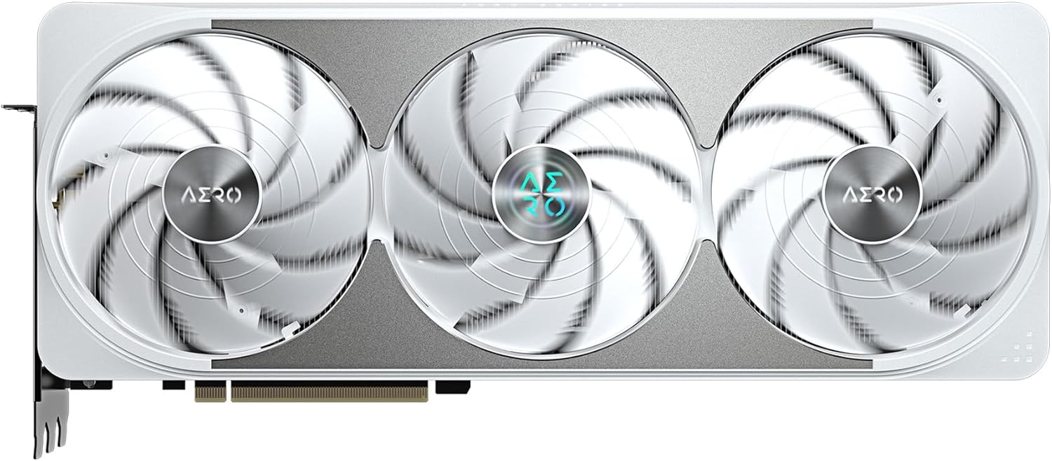 GIGABYTE GeForce RTX 5070 Ti AERO OC 16G Graphics Card, 16GB 256-bit GDDR7, PCIe 5.0, WINDFORCE Cooling System, GV-N507TAERO OC-16GD Video Card