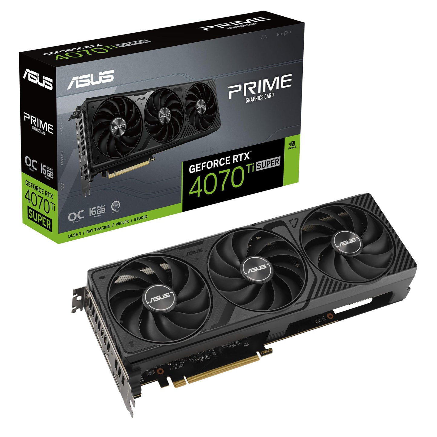 ASUS The SFF-Ready Prime GeForce RTX™ 5070 Ti 16GB GDDR7 Graphics Card (PCIe® 5.0, 16GB GDDR7, HDMI®/DP 2.1, 2.5-Slot, Axial-tech Fans, Dual BIOS)